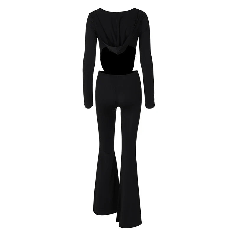 Pedal pushers jumpsuit with hat decoration STREET STYLE - Roxanne