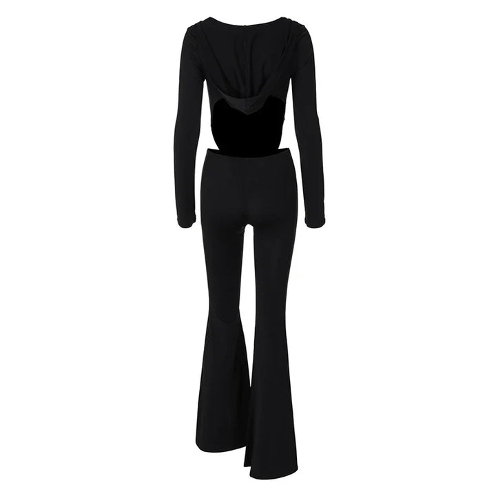 Pedal pushers jumpsuit with hat decoration STREET STYLE - Roxanne