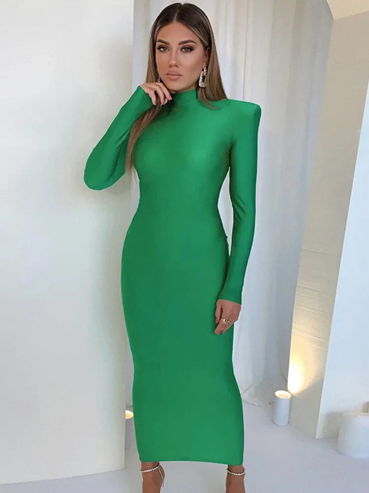 Fitted Shaping Maxi Dress - Cali