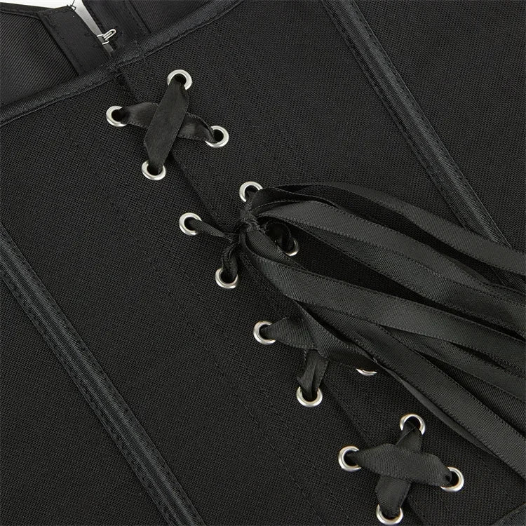 Strapless Corset with Pin Closure and Back Tie for Waist Shaping - Jayla