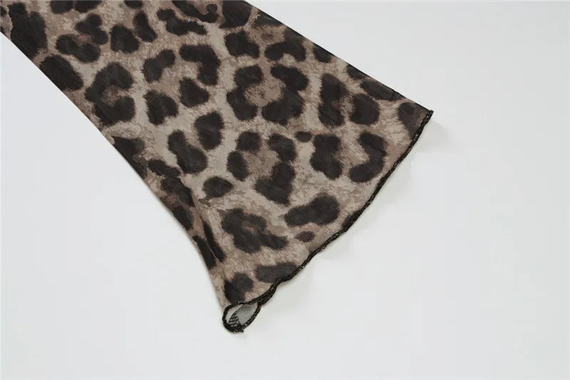 חולצת בטן שיפון כתפיים חשופות שרוולי פעמון - טייגה