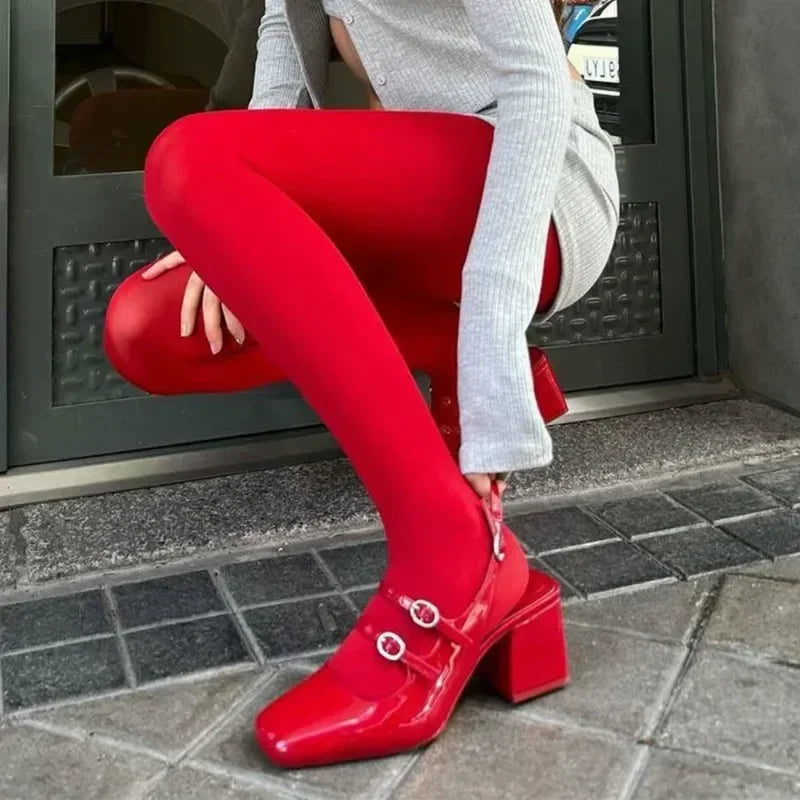 Opaque / sheer tights in a variety of colors