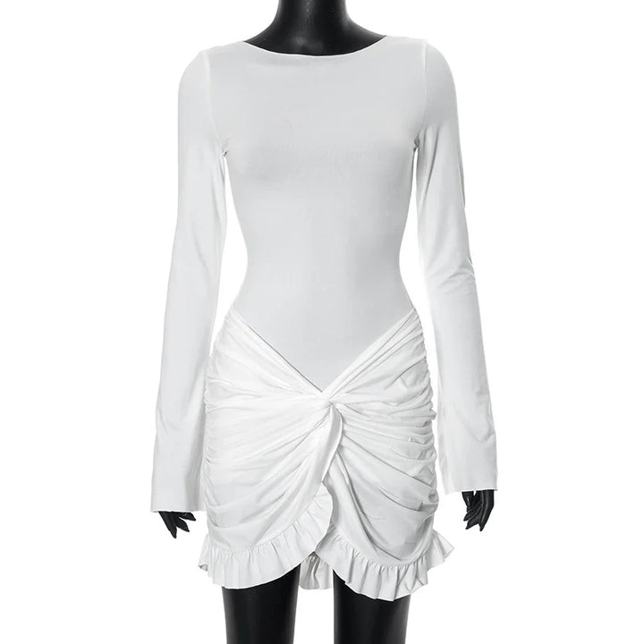Mini dress with ruching - Rachel