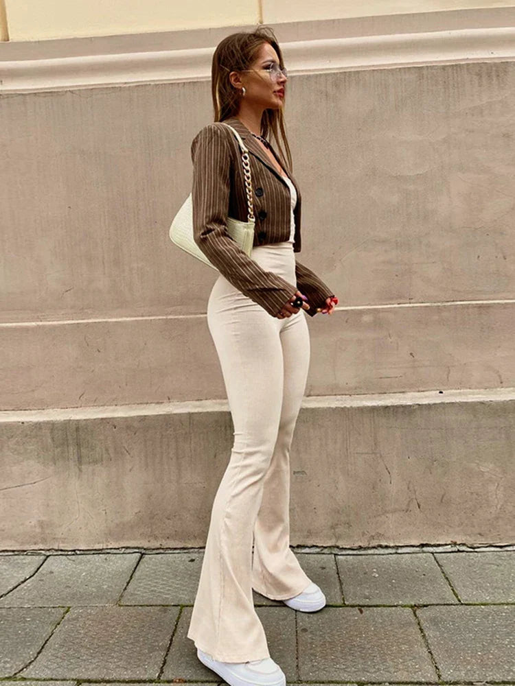 Strapless Fitted Jumpsuit with Pedal Pushers and Back Ties - Aria