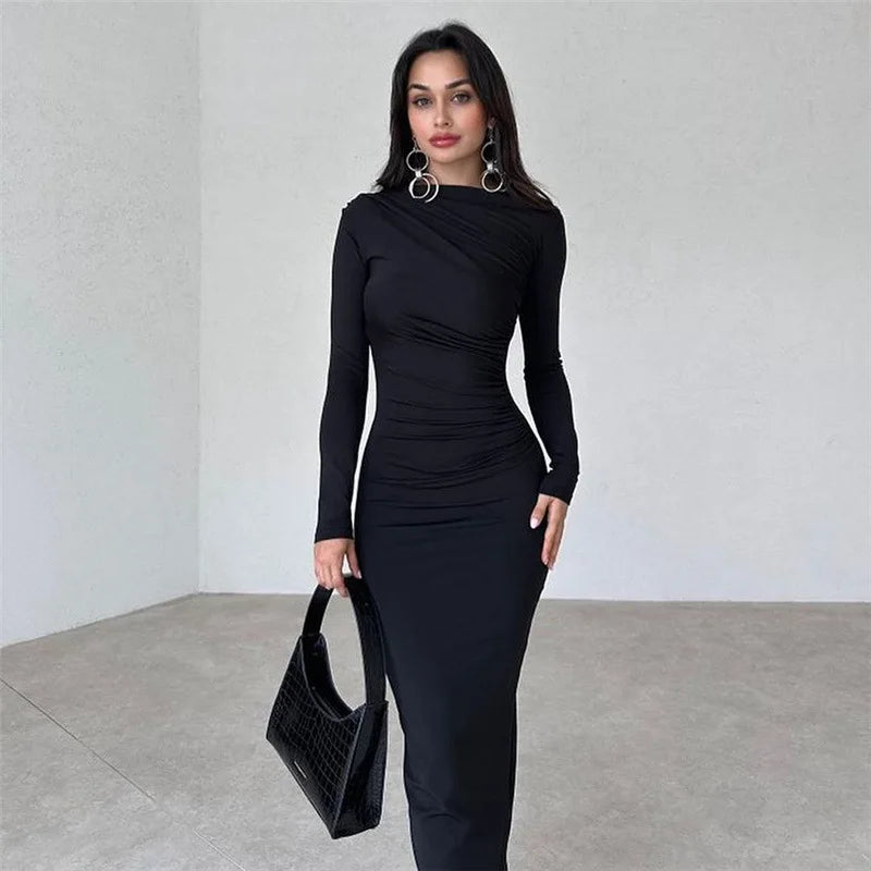 Fitted Shaping Maxi Dress - Noa