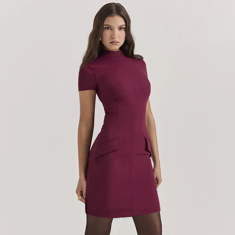 Tailored mini dress with pocket detail - Antonia