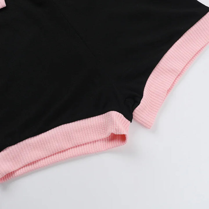 Short Knitted Tailored Jumpsuit with Button Detail - Hattie