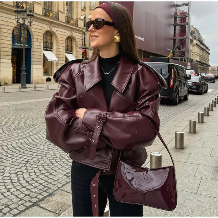 Short Leather Jacket - Morris