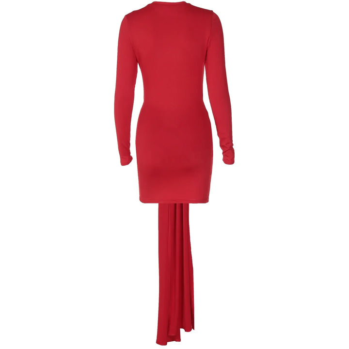 Mini dress with tie design and ruffles - Orna
