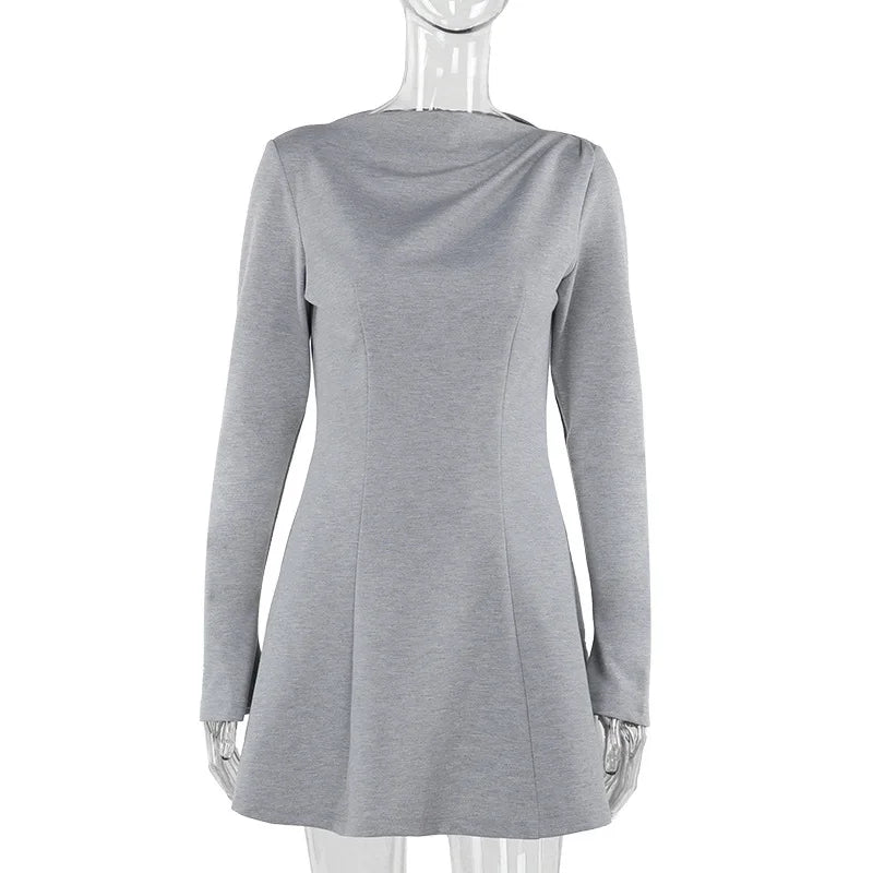 Winter A-Line Mini Dress - Shelly