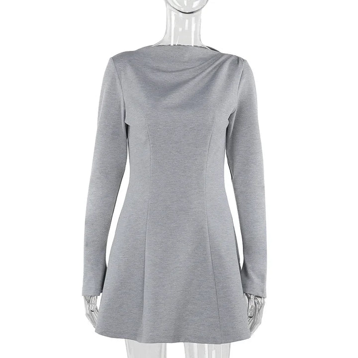 Winter A-Line Mini Dress - Shelly