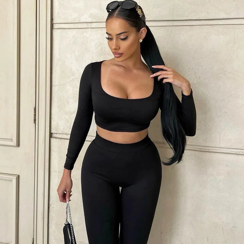 Two-piece set leggings and top - Sasha