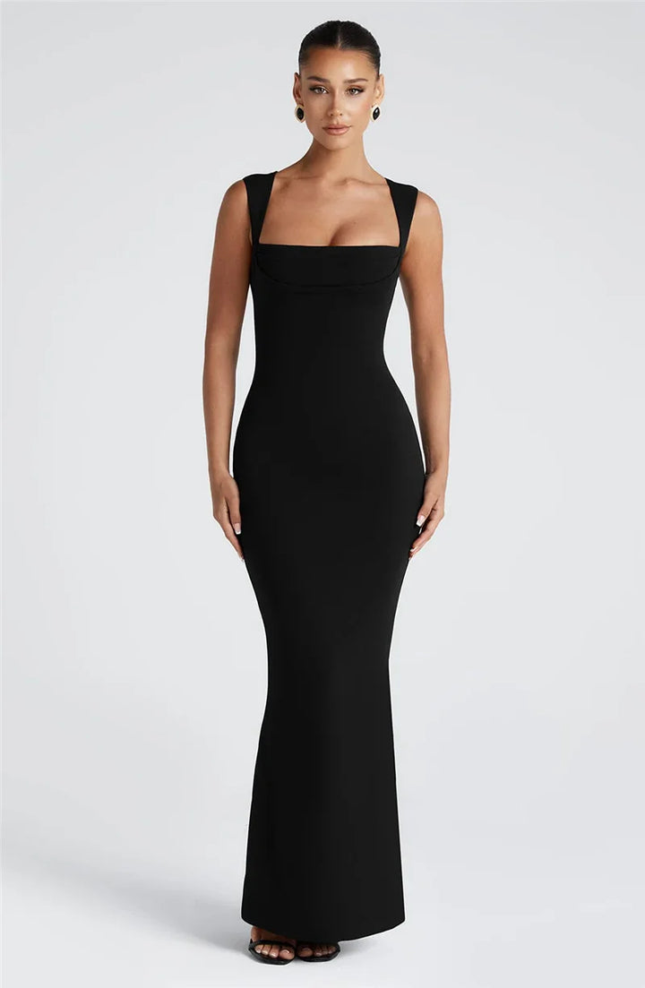 Fitted and Flattering Maxi Dress - Miller
