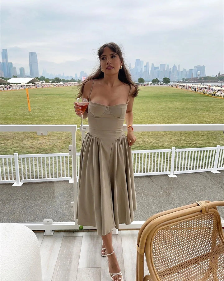 Vintage midi dress in country style - Mali