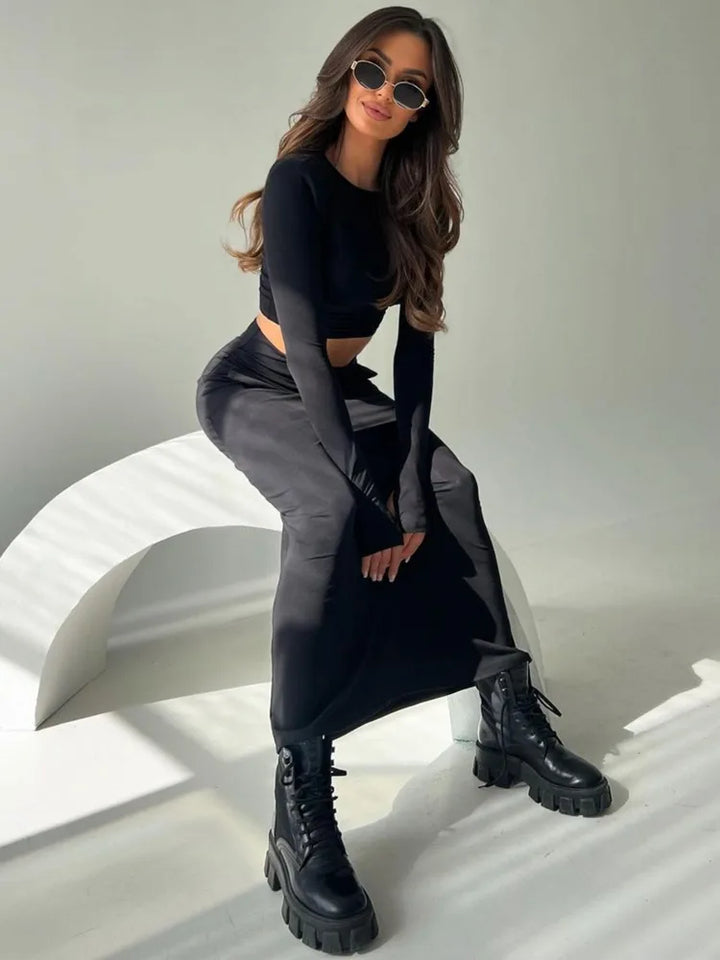 Two-piece set with top and maxi skirt - Buddy