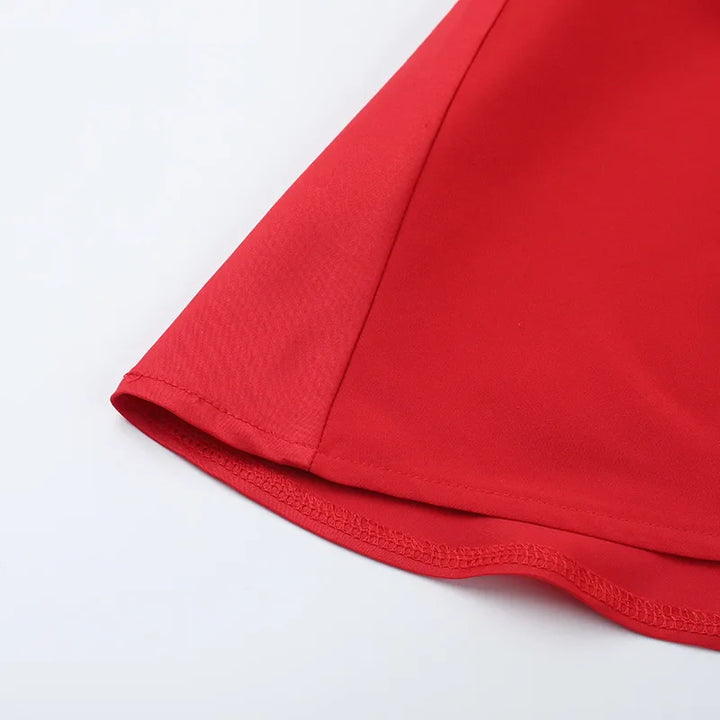 Mini A-Line Dress with Back Tie and Bow Detail - Demi