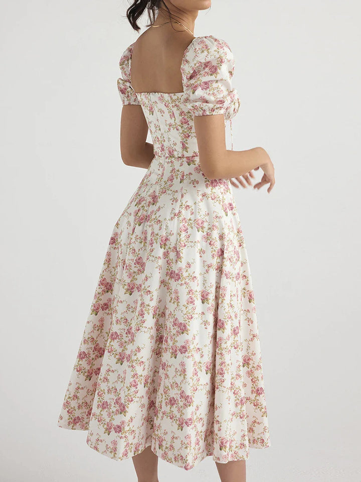 Floral Summer Midi Dress - Reina