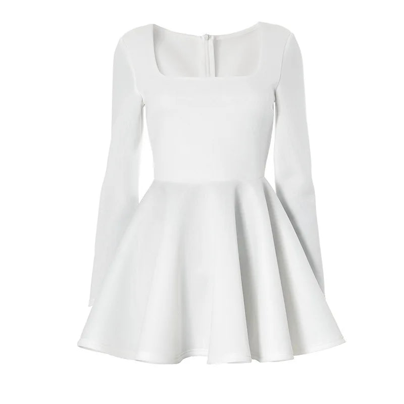 A-Line Mini Dress in Babydoll Style - Noga