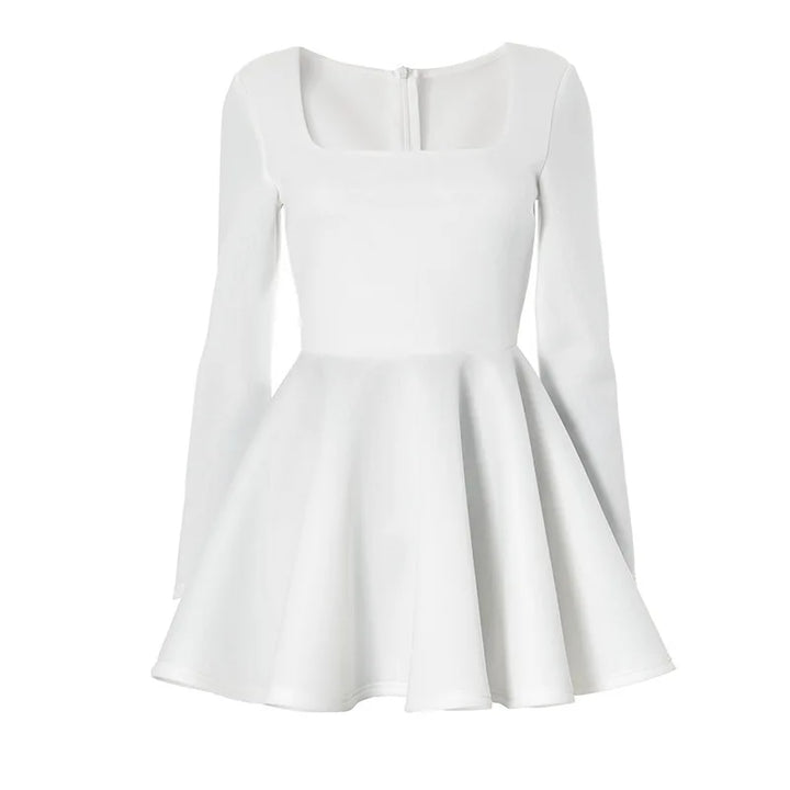 A-Line Mini Dress in Babydoll Style - Noga