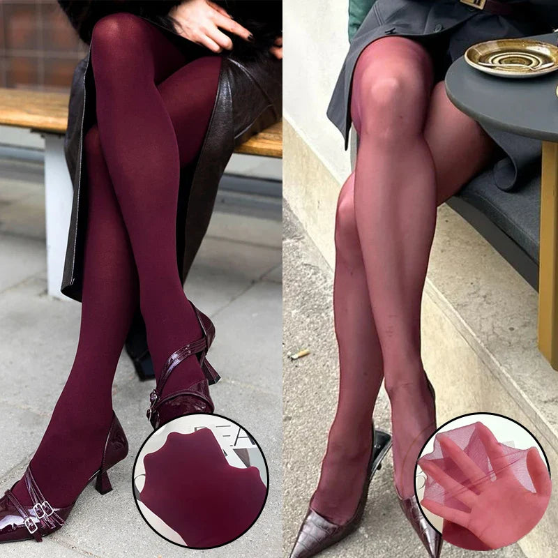 Opaque / sheer tights in a variety of colors