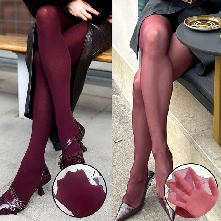 Opaque / sheer tights in a variety of colors