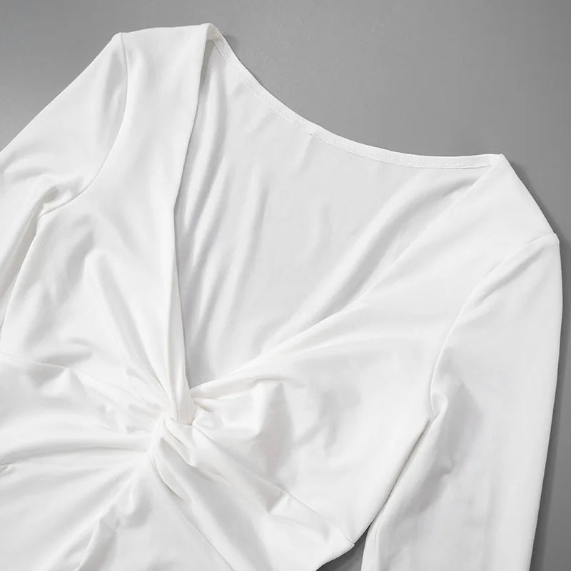 Mini Dress with Ruffle and Bell Sleeves - Doria