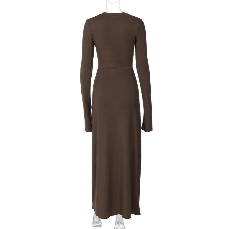 Knitted maxi dress with elegant look - Tula