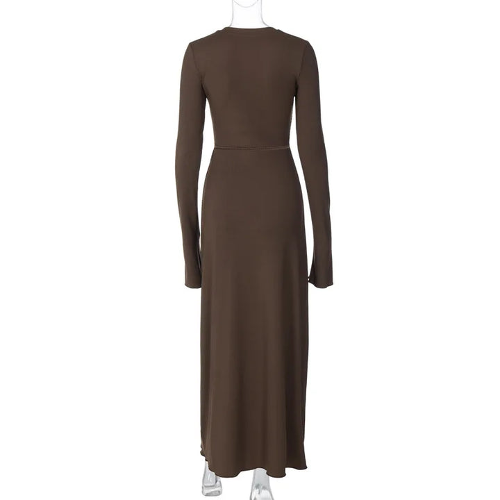 Knitted maxi dress with elegant look - Tula