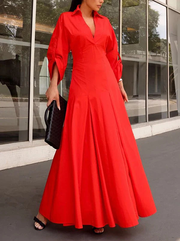 A-Line Dress with Casual Design - Hagar