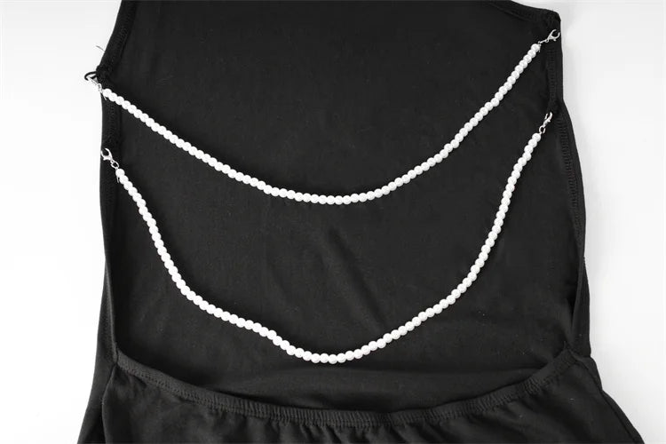 Maxi Dress with Chain Detail on Back and Neck Tie - Annalise