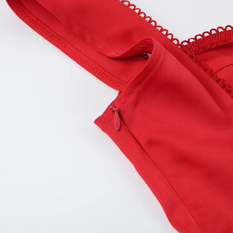Mini A-Line Dress with Back Tie and Bow Detail - Demi