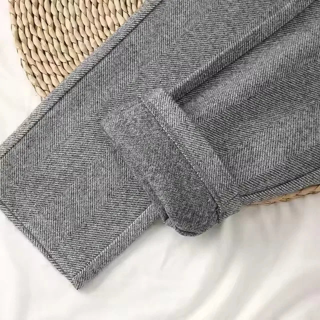 Wool pencil pants