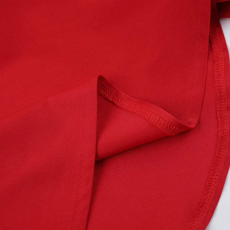Mini A-Line Dress with Back Tie and Bow Detail - Demi