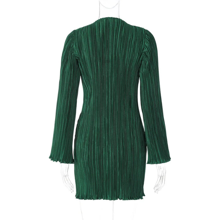 Shiny crepe mini dress - Wanda