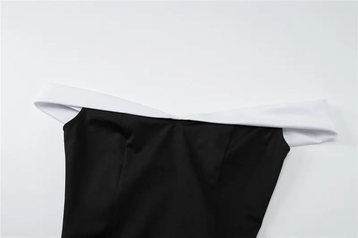 Mini A-line dress with off-shoulder - Margo