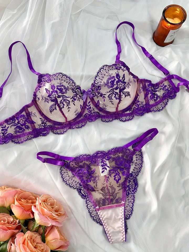 Sheer Floral Design Set - Journee