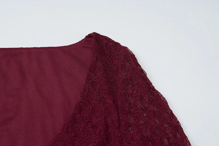 Ruffled Lace Mini Dress - Galina