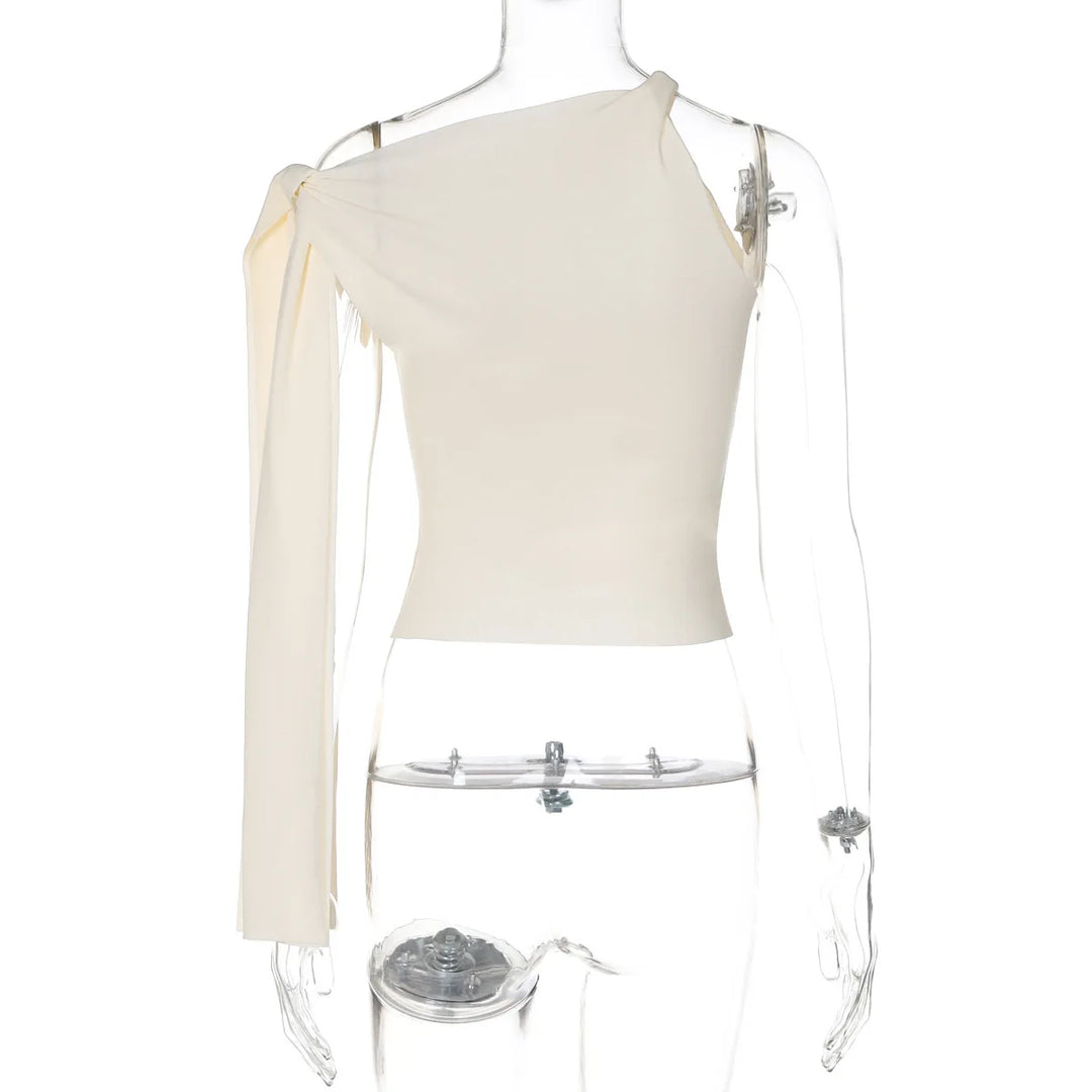 Elegant shirt with shoulder tie design - Harris