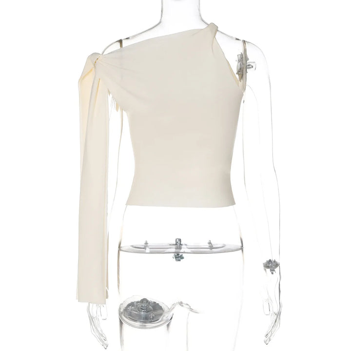 Elegant shirt with shoulder tie design - Harris