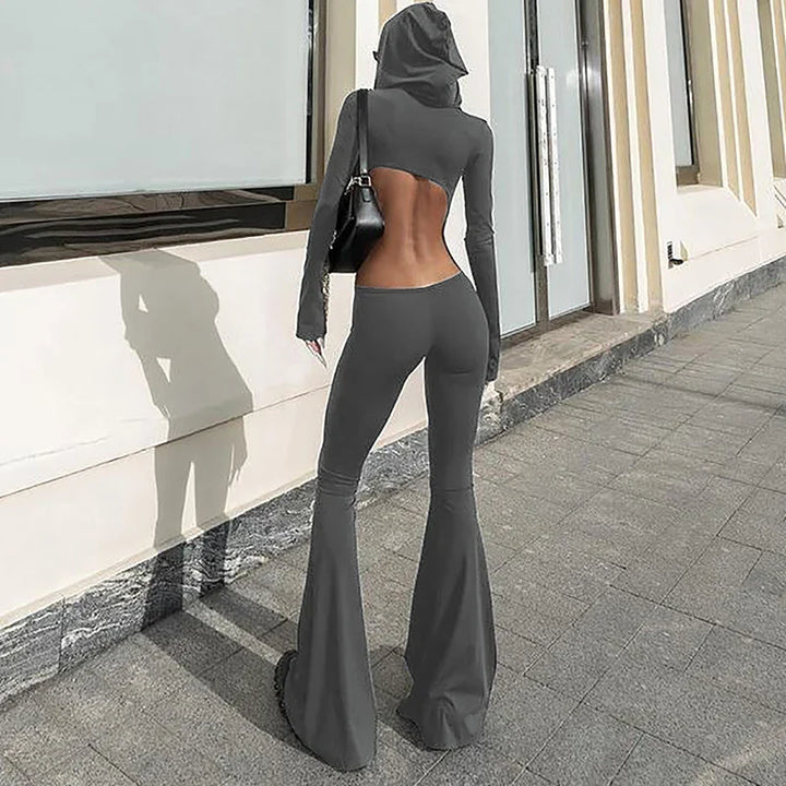 Pedal pushers jumpsuit with hat decoration STREET STYLE - Roxanne