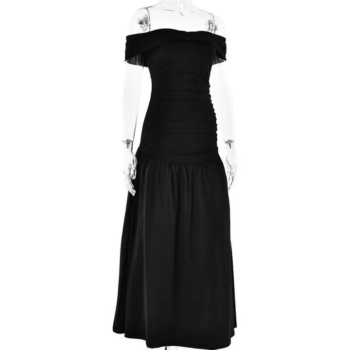 Maxi off-shoulder dress - Tehila