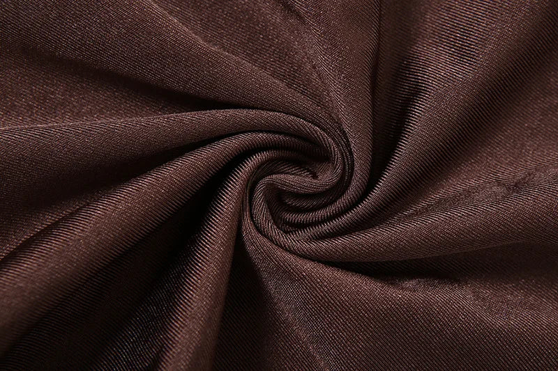 Mini Dress with Turtleneck, Shiny Fabric, Cross Ruching Design - OR