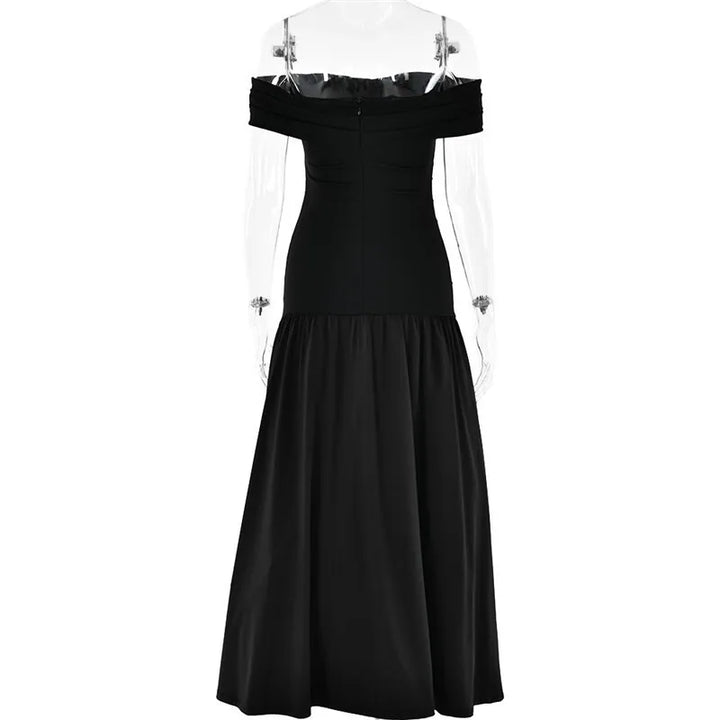 Maxi off-shoulder dress - Tehila