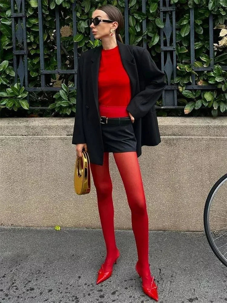 Opaque / sheer tights in a variety of colors