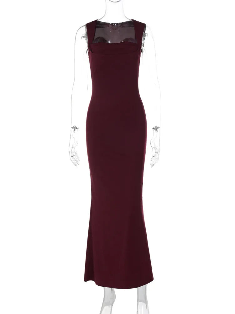 Fitted and Flattering Maxi Dress - Miller