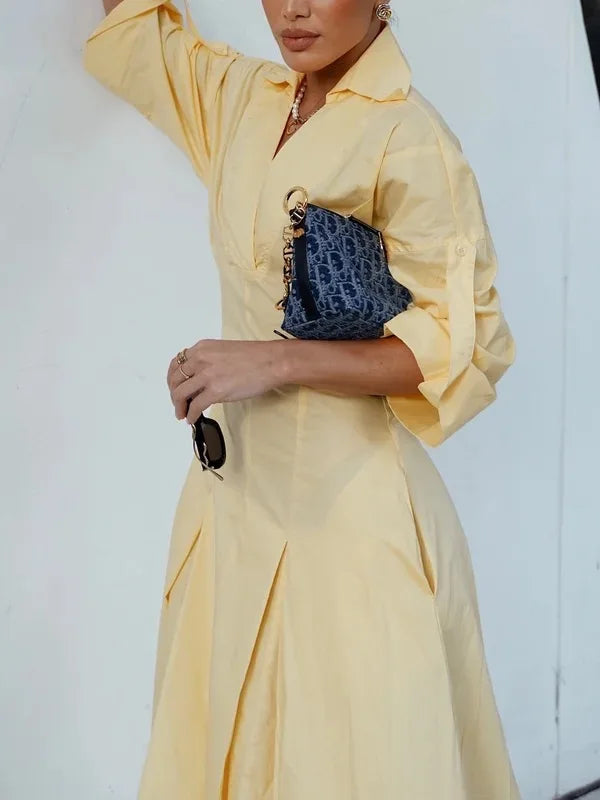 A-Line Dress with Casual Design - Hagar