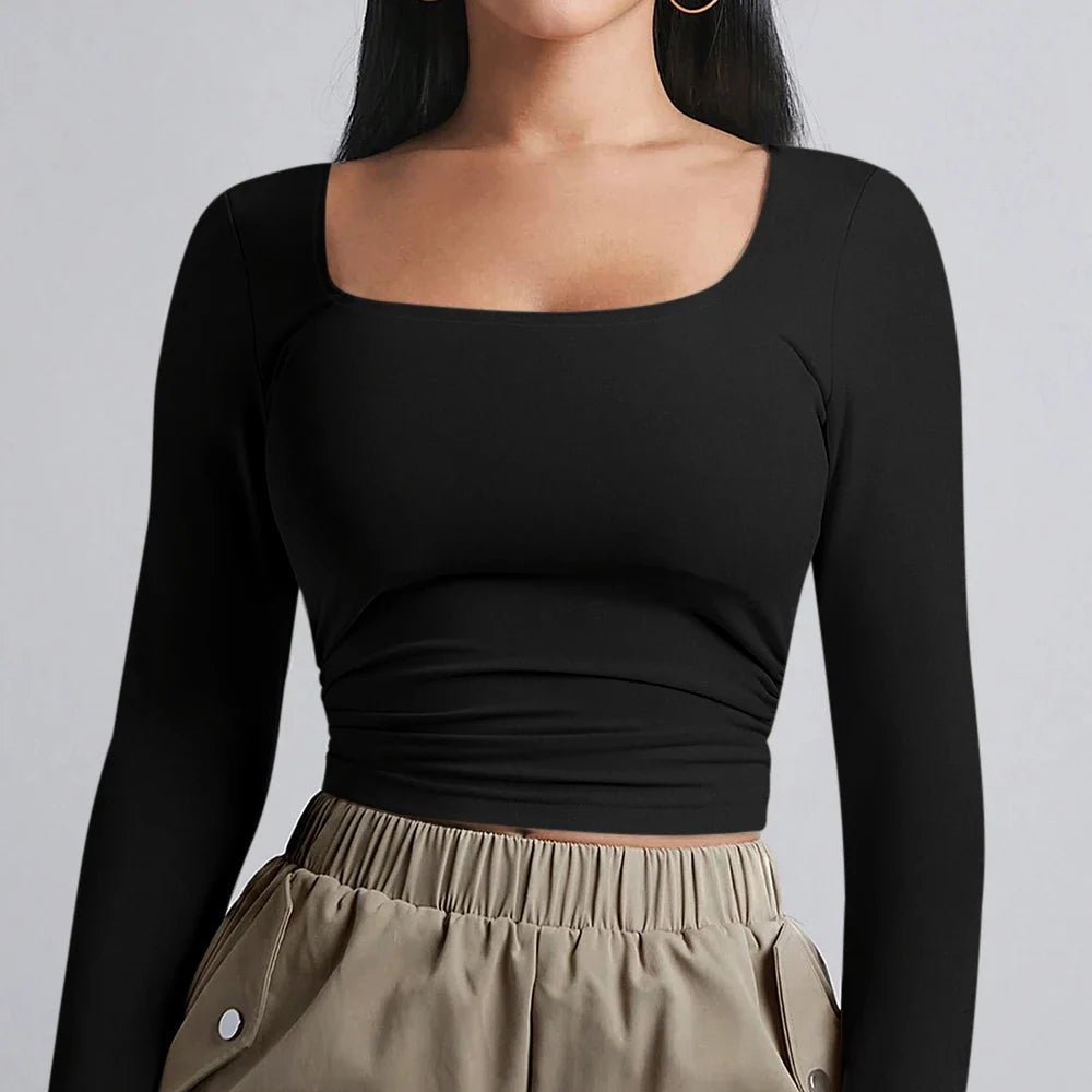 Basic shaping fabric top - Nelly