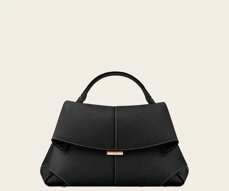 Leather bag with classic design