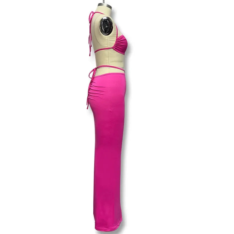 Two-Piece Set with Fitted Skirt and Top - MILI