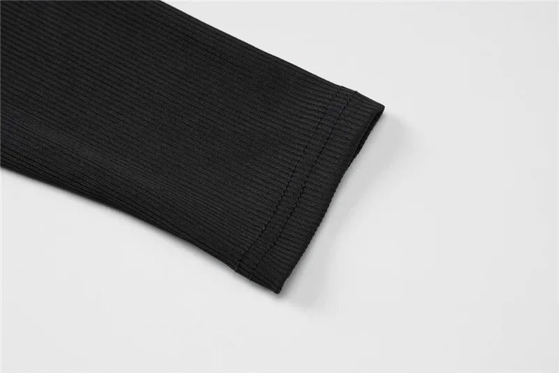 Knitted Off-Shoulder One-Piece Suit - Mai